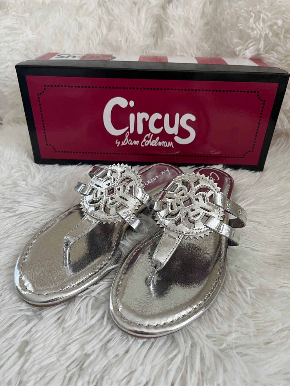 Circus by Sam Edelman Women’s Silver Metallic Sandals
